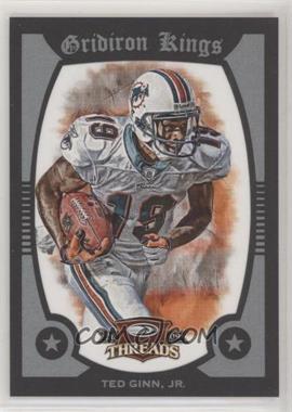 2009 Donruss Threads - Pro Gridiron Kings - Black Framed #48 - Ted Ginn Jr. /10