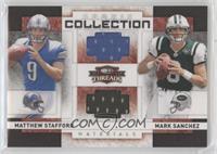 Mark Sanchez, Matthew Stafford #/500