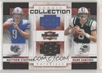 Mark Sanchez, Matthew Stafford #/500