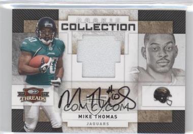 2009 Donruss Threads - Rookie Collection Materials - Prime Signatures #12 - Mike Thomas /25