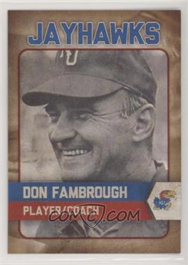 2009 Kansas Jayhawks Alumni Association Greats Team Issue - [Base] #_DOFA - Don Fambrough