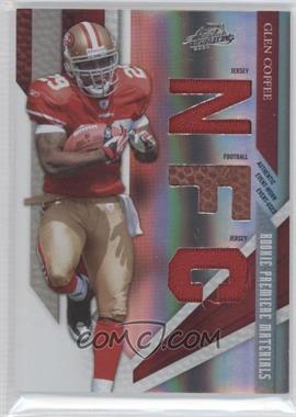 2009 Playoff Absolute Memorabilia - [Base] - Spectrum AFC/NFC #222 - Rookie Premiere Materials - Glen Coffee /99 [Noted]