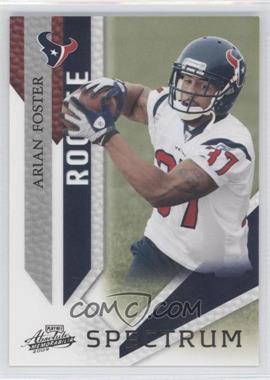 2009 Playoff Absolute Memorabilia - [Base] - Spectrum Black #107 - Rookie - Arian Foster /50