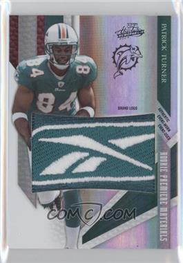 2009 Playoff Absolute Memorabilia - [Base] - Spectrum Brand Logo #227 - Rookie Premiere Materials - Patrick Turner /5