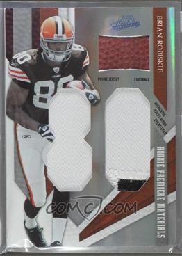 2009 Playoff Absolute Memorabilia - [Base] - Spectrum Jumbo Die-Cut Jersey Number Prime With Football #217 - Rookie Premiere Materials - Brian Robiskie /10 [Noted]
