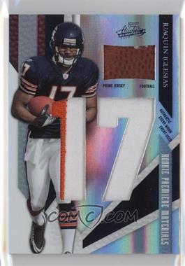 2009 Playoff Absolute Memorabilia - [Base] - Spectrum Jumbo Die-Cut Jersey Number Prime With Football #229 - Rookie Premiere Materials - Juaquin Iglesias /10