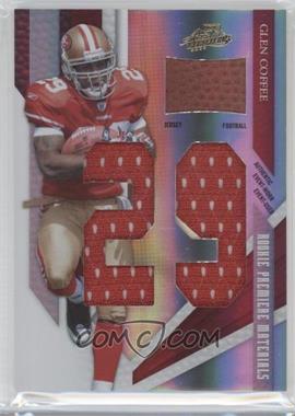 2009 Playoff Absolute Memorabilia - [Base] - Spectrum Jumbo Die-Cut Jersey Number With Football #222 - Rookie Premiere Materials - Glen Coffee /99
