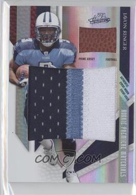 2009 Playoff Absolute Memorabilia - [Base] - Spectrum Jumbo Prime With Football #224 - Rookie Premiere Materials - Javon Ringer /25