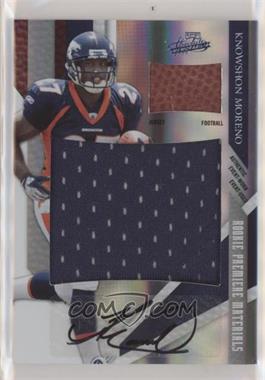 2009 Playoff Absolute Memorabilia - [Base] - Spectrum Jumbo With Football Signatures #208 - Rookie Premiere Materials - Knowshon Moreno /10