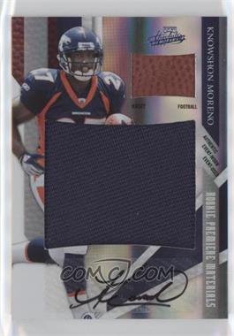 2009 Playoff Absolute Memorabilia - [Base] - Spectrum Jumbo With Football Signatures #208 - Rookie Premiere Materials - Knowshon Moreno /10