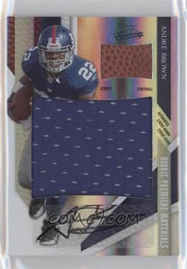 2009 Playoff Absolute Memorabilia - [Base] - Spectrum Jumbo With Football Signatures #232 - Rookie Premiere Materials - Andre Brown /10