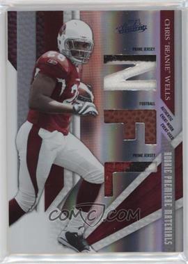 2009 Playoff Absolute Memorabilia - [Base] - Spectrum NFL Prime #216 - Rookie Premiere Materials - Chris "Beanie" Wells /50