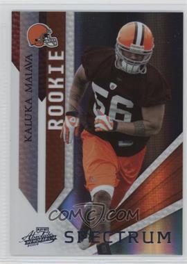 2009 Playoff Absolute Memorabilia - [Base] - Spectrum Platinum #157 - Rookie - Kaluka Maiava /5