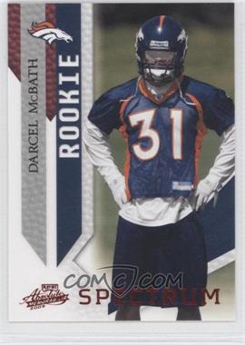 2009 Playoff Absolute Memorabilia - [Base] - Spectrum Red #130 - Rookie - Darcel McBath