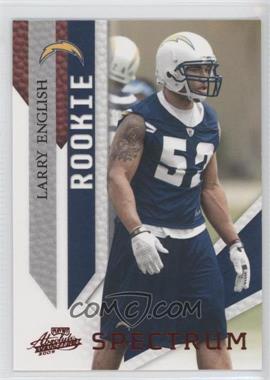 2009 Playoff Absolute Memorabilia - [Base] - Spectrum Red #163 - Rookie - Larry English
