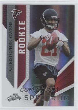 2009 Playoff Absolute Memorabilia - [Base] - Spectrum Silver #123 - Rookie - Christopher Owens /25