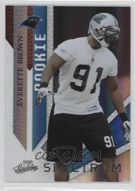 2009 Playoff Absolute Memorabilia - [Base] - Spectrum Silver #142 - Rookie - Everette Brown /25