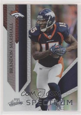 2009 Playoff Absolute Memorabilia - [Base] - Spectrum Silver #29 - Brandon Marshall /25