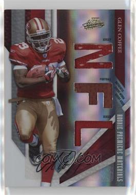 2009 Playoff Absolute Memorabilia - [Base] #222 - Rookie Premiere Materials - Glen Coffee /299