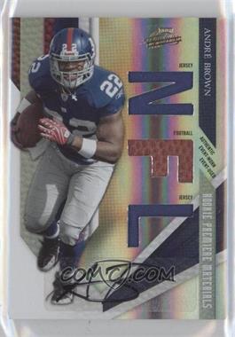 2009 Playoff Absolute Memorabilia - [Base] #232 - Rookie Premiere Materials - Andre Brown /249