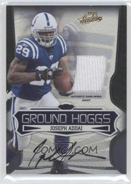 2009 Playoff Absolute Memorabilia - Ground Hoggs - Materials Signatures #9 - Joseph Addai /5