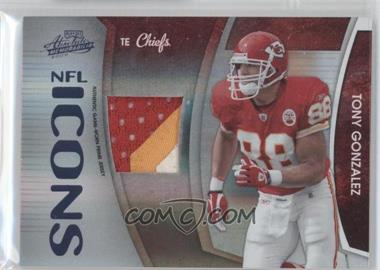 2009 Playoff Absolute Memorabilia - NFL Icons - Spectrum Materials Prime #20 - Tony Gonzalez /25