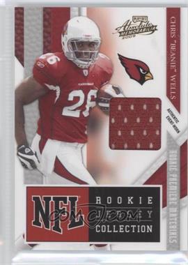 2009 Playoff Absolute Memorabilia - NFL Rookie Jersey Collection #1 - Chris "Beanie" Wells