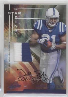 2009 Playoff Absolute Memorabilia - Star Gazing - Materials Prime Signatures #28 - Donald Brown /10