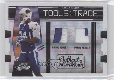 2009 Playoff Absolute Memorabilia - Tools of the Trade Materials - Spectrum Black Double Prime #2 - Adrian Wilson /50