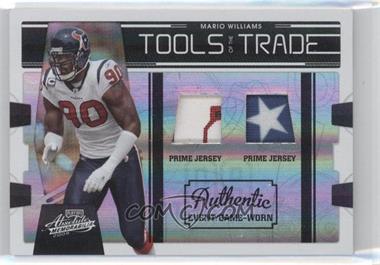 2009 Playoff Absolute Memorabilia - Tools of the Trade Materials - Spectrum Black Double Prime #22 - Mario Williams /50