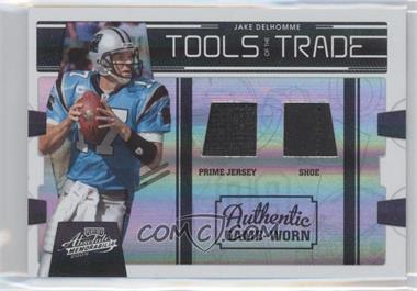 2009 Playoff Absolute Memorabilia - Tools of the Trade Materials - Spectrum Black Double Prime #62 - Jake Delhomme /50
