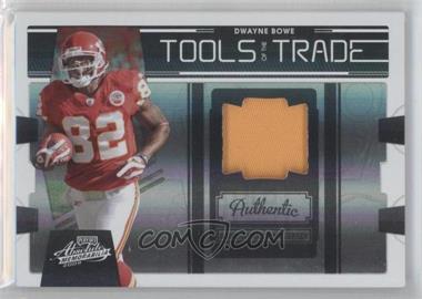 2009 Playoff Absolute Memorabilia - Tools of the Trade Materials - Spectrum Black Prime #45 - Dwayne Bowe /50