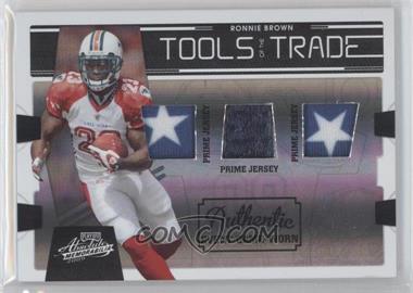 2009 Playoff Absolute Memorabilia - Tools of the Trade Materials - Spectrum Black Triple Prime #31 - Ronnie Brown /10