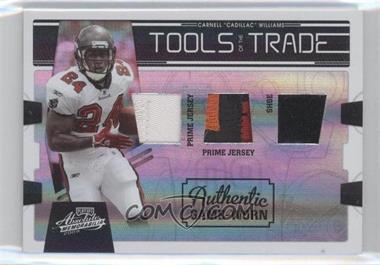 2009 Playoff Absolute Memorabilia - Tools of the Trade Materials - Spectrum Black Triple Prime #49 - Carnell "Cadillac" Williams /9