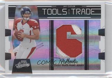 2009 Playoff Absolute Memorabilia - Tools of the Trade Materials - Spectrum Jumbo Black Die-Cut Jersey Number Prime #15 - Jay Cutler /15