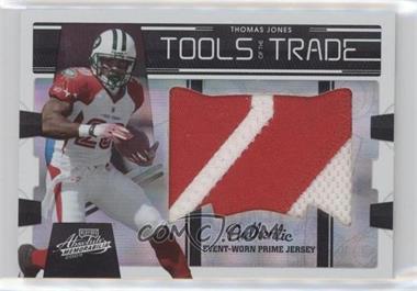 2009 Playoff Absolute Memorabilia - Tools of the Trade Materials - Spectrum Jumbo Black Prime #34 - Thomas Jones /5