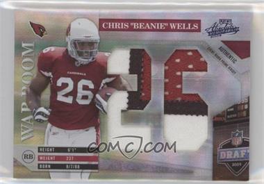 2009 Playoff Absolute Memorabilia - War Room - Jumbo Die-Cut Jersey Number Materials Prime #23 - Chris "Beanie" Wells /25