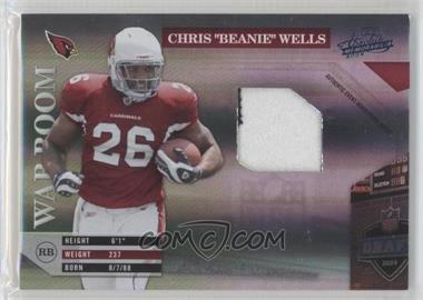 2009 Playoff Absolute Memorabilia - War Room - Materials Prime #23 - Chris "Beanie" Wells /50