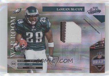 2009 Playoff Absolute Memorabilia - War Room - Materials Prime #32 - LeSean McCoy /50