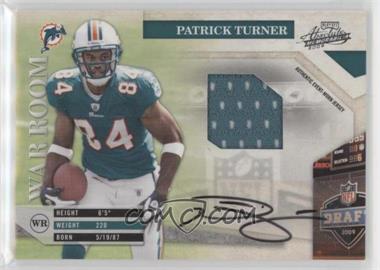 2009 Playoff Absolute Memorabilia - War Room - Materials Signatures #30 - Patrick Turner /25