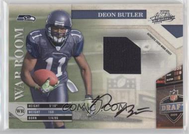 2009 Playoff Absolute Memorabilia - War Room - Materials Signatures #6 - Deon Butler /25