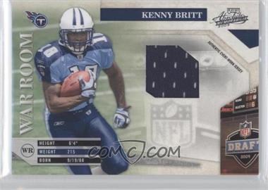 2009 Playoff Absolute Memorabilia - War Room - Materials #13 - Kenny Britt /250