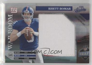 2009 Playoff Absolute Memorabilia - War Room - Spectrum Jumbo Materials Prime #27 - Rhett Bomar /25