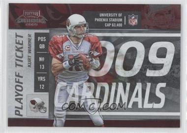 2009 Playoff Contenders - [Base] - Playoff Ticket #1 - Kurt Warner /99