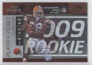 2009 Playoff Contenders - [Base] - Playoff Ticket #208 - James Davis /99