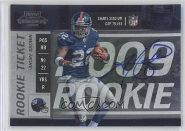 2009 Playoff Contenders - [Base] #131 - Andre Brown /363