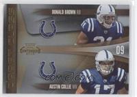 Donald Brown, Austin Collie #/100