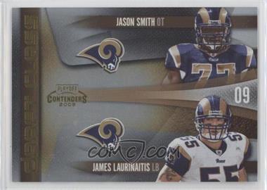 2009 Playoff Contenders - Draft Class - Gold #22 - Jason Smith, James Laurinaitis /100