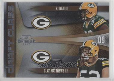 2009 Playoff Contenders - Draft Class #9 - B.J. Raji, Clay Matthews