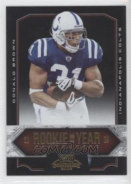 2009 Playoff Contenders - Rookie of the Year Contenders - Gold #25 - Donald Brown /100